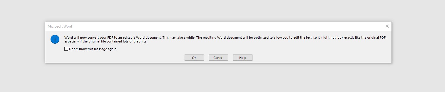 Convert to Word Message Convert to Word Message